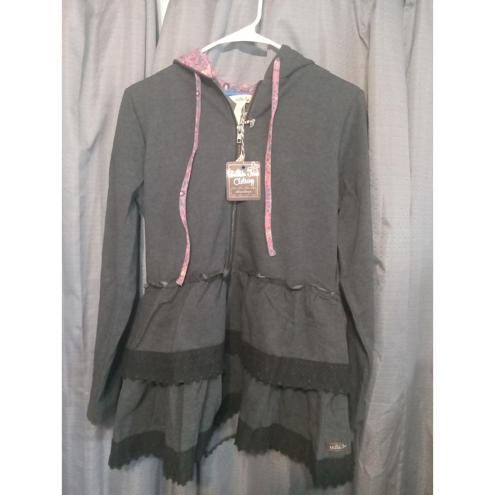 Matilda Jane Wise and Wonderful Hoodie Gray Size XSMALL with tags!!